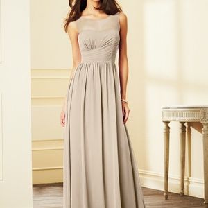 Alfred Angelo | Chiffon Floor-length Gown Rum Pink